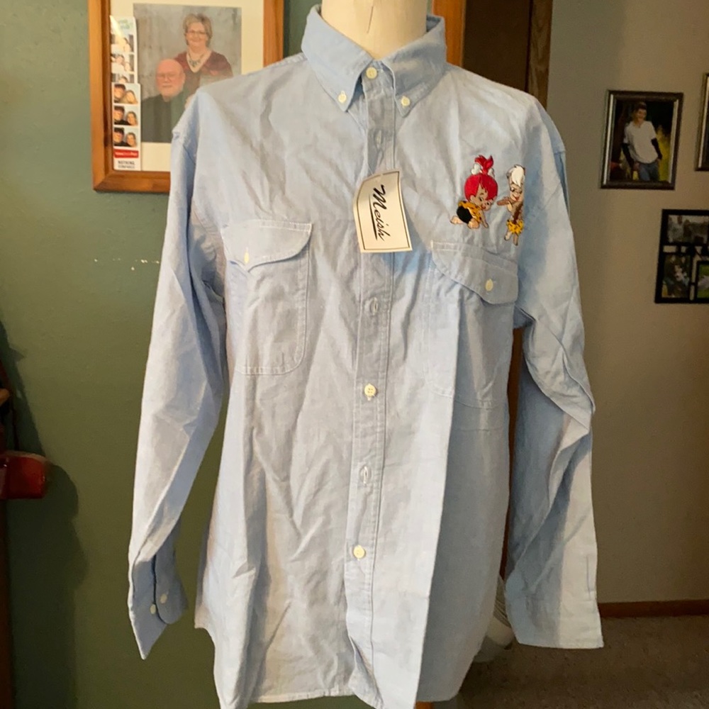 Light blue chambray shirt MEISH size L